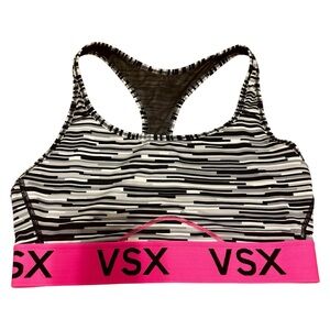 VSX Sport Sports Bra Medium Black White Pink